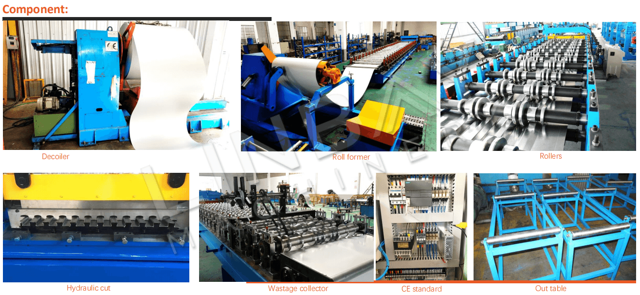 Corrugated Roof Panel Roll Forming Machine Component