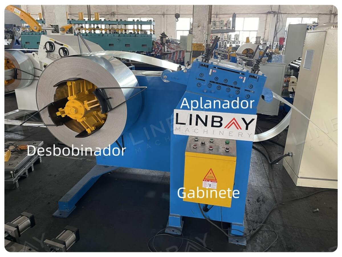 Desbobinador och aplanador