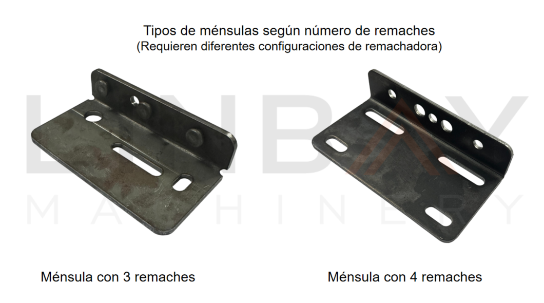 Tipos de mensulas segun numero de remaches
